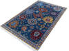 Chobi Blue Hand Knotted 40 X 511  Area Rug 700-145520 Thumb 2