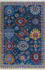 Chobi Blue Hand Knotted 40 X 511  Area Rug 700-145520 Thumb 0