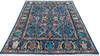 Chobi Blue Hand Knotted 710 X 98  Area Rug 700-145523 Thumb 1