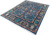 Chobi Blue Hand Knotted 710 X 98  Area Rug 700-145523 Thumb 2