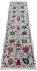 Chobi White Runner Hand Knotted 29 X 107 Area Rug 700-145526 Thumb 1