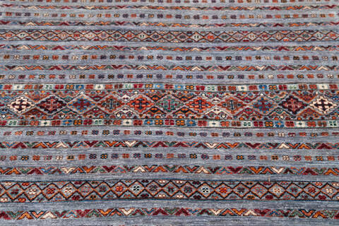 Chobi Grey Hand Knotted 41 X 62 Area Rug 700-145527 Image 3