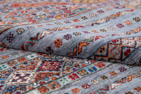 Chobi Grey Hand Knotted 41 X 62 Area Rug 700-145527 Image 5