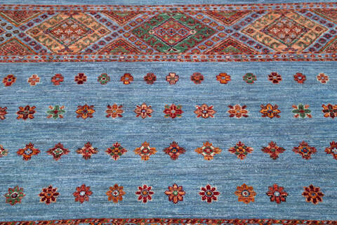 Chobi Blue Hand Knotted 58 X 81 Area Rug 700-145533 Image 3