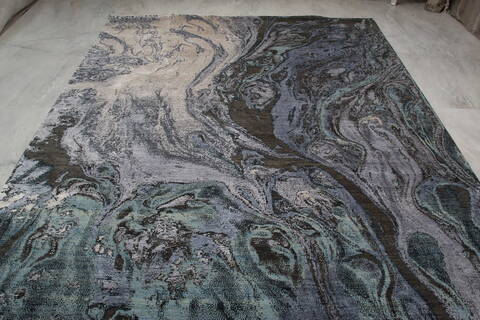 Jaipur Grey Hand Knotted 80 X 100 Area Rug 905-145535 Image 10
