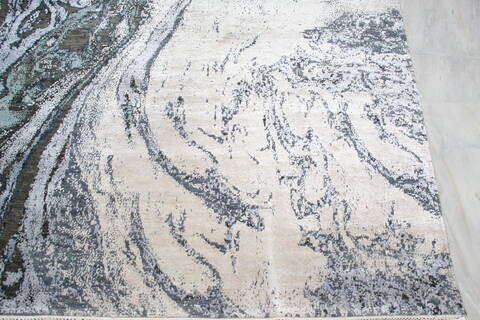 Jaipur Grey Hand Knotted 80 X 100 Area Rug 905-145535 Image 3