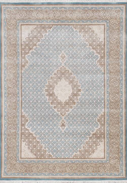 Mahi Blue Hand Knotted 6'6" X 9'9"  Area Rug 902-145541