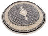 Mahi Black Round Hand Knotted 50 X 50 Area Rug 902-145544 Thumb 2