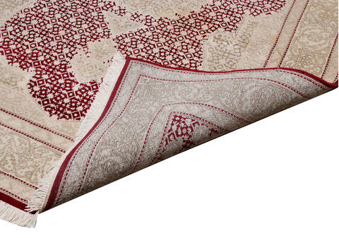 Mahi Red Hand Knotted 49 X 66 Area Rug 902-145549 Image 1
