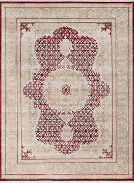 Mahi Red Hand Knotted 4'9" X 6'6"  Area Rug 902-145549