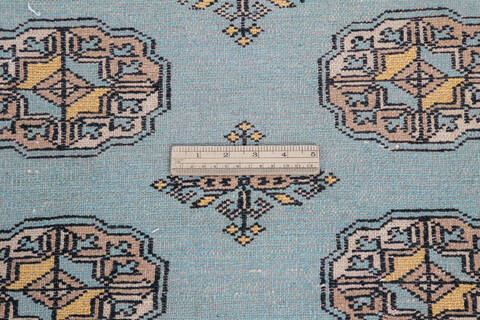 Bokhara Blue Hand Knotted 69 X 102 Area Rug 700-145550 Image 6