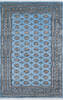 Bokhara Blue Hand Knotted 69 X 102  Area Rug 700-145550 Thumb 0