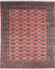 Bokhara Red Hand Knotted 82 X 100  Area Rug 700-145551 Thumb 0