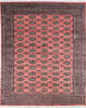 Bokhara Red Hand Knotted 82 X 100 Area Rug 700-145551 Thumb 0