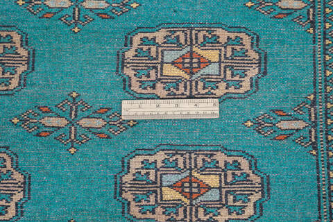 Bokhara Green Hand Knotted 57 X 80 Area Rug 700-145552 Image 6