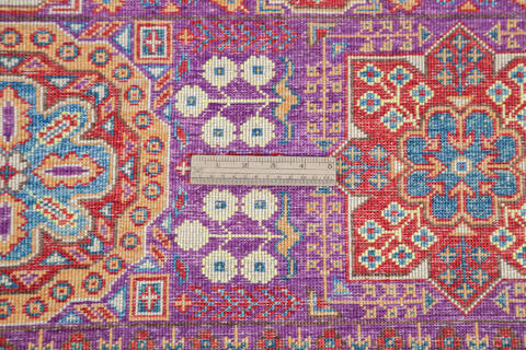 Chobi Purple Hand Knotted 56 X 80 Area Rug 700-145555 Image 6