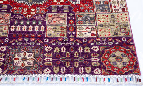 Chobi Purple Hand Knotted 41 X 59 Area Rug 700-145557 Image 4