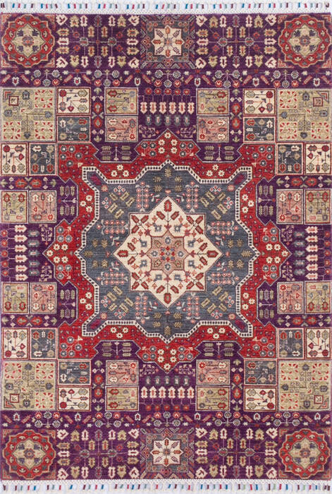 Chobi Purple Hand Knotted 41 X 59 Area Rug 700-145557 Image 0