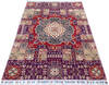 Chobi Purple Hand Knotted 41 X 59  Area Rug 700-145557 Thumb 1