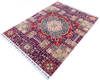 Chobi Purple Hand Knotted 41 X 59  Area Rug 700-145557 Thumb 2