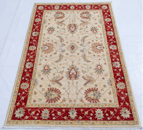 Chobi Beige Hand Knotted 33 X 50 Area Rug 700-145560 Image 1