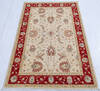 Chobi Beige Hand Knotted 33 X 50  Area Rug 700-145560 Thumb 1