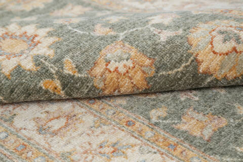 Chobi Green Hand Knotted 29 X 41 Area Rug 700-145561 Image 5
