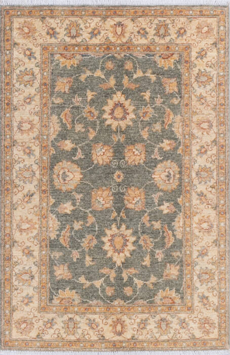 Chobi Green Hand Knotted 29 X 41 Area Rug 700-145561 Image 0