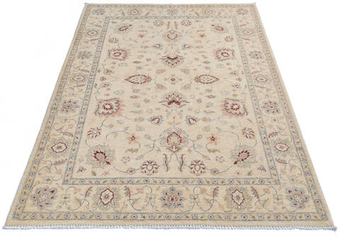 Chobi Beige Hand Knotted 57 X 80 Area Rug 700-145563 Image 1