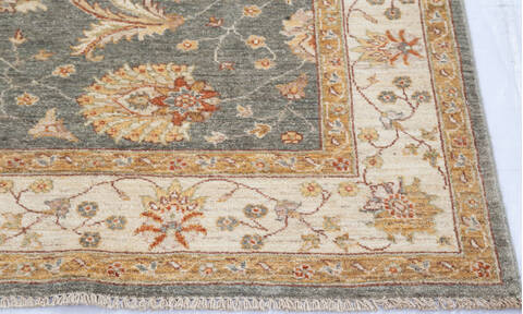 Chobi Green Hand Knotted 56 X 80 Area Rug 700-145564 Image 4