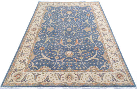 Chobi Grey Hand Knotted 68 X 97 Area Rug 700-145567 Image 1