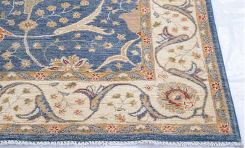 Chobi Grey Hand Knotted 68 X 97 Area Rug 700-145567 Image 4