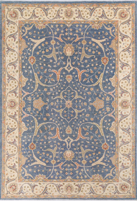 Chobi Grey Hand Knotted 68 X 97 Area Rug 700-145567 Image 0