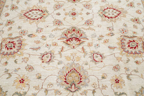 Chobi Beige Hand Knotted 68 X 99 Area Rug 700-145568 Image 3