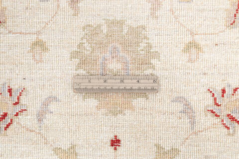 Chobi Beige Runner Hand Knotted 27 X 910 Area Rug 700-145570 Image 6