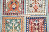 Chobi Blue Hand Knotted 81 X 101 Area Rug 700-145573 Thumb 6