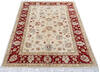 Chobi Beige Hand Knotted 42 X 59  Area Rug 700-145574 Thumb 1