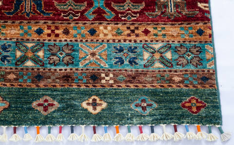 Chobi Green Hand Knotted 58 X 80 Area Rug 700-145578 Image 4