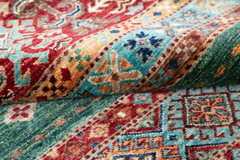 Chobi Green Hand Knotted 58 X 80 Area Rug 700-145578 Image 5