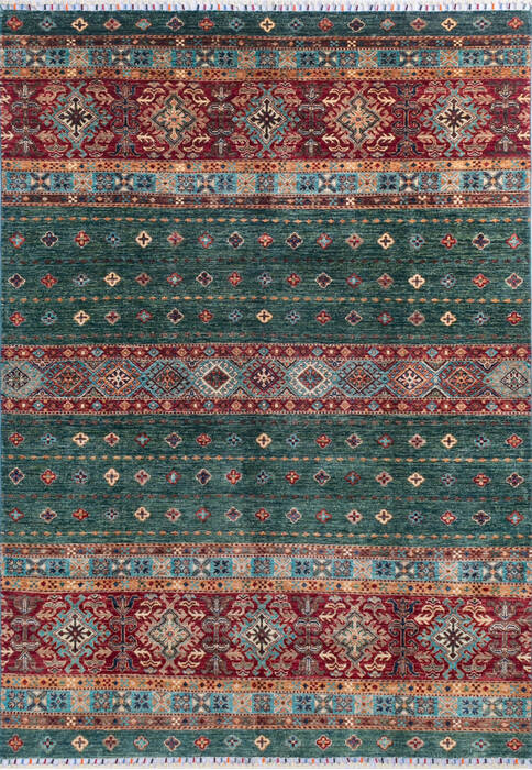 Chobi Green Hand Knotted 58 X 80 Area Rug 700-145578 Image 0