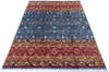 Chobi Blue Hand Knotted 411 X 65  Area Rug 700-145580 Thumb 1