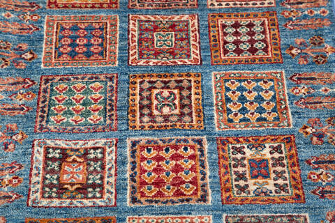Chobi Blue Runner Hand Knotted 26 X 84 Area Rug 700-145581 Image 3