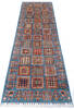 Chobi Blue Runner Hand Knotted 26 X 84  Area Rug 700-145581 Thumb 1