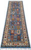 Chobi Blue Runner Hand Knotted 27 X 910  Area Rug 700-145586 Thumb 1