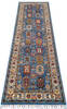 Chobi Blue Runner Hand Knotted 27 X 910 Area Rug 700-145586 Thumb 1