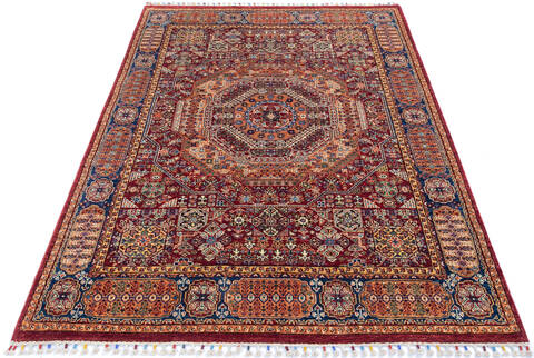 Chobi Red Hand Knotted 56 X 80 Area Rug 700-145587 Image 1