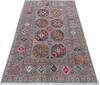 Chobi Grey Hand Knotted 310 X 62  Area Rug 700-145588 Thumb 1