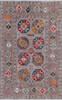 Chobi Grey Hand Knotted 310 X 62  Area Rug 700-145588 Thumb 0