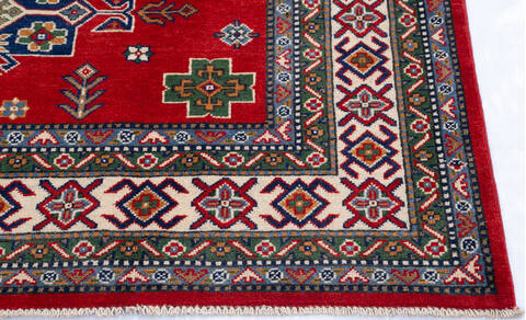 Kazak Red Hand Knotted 59 X 81 Area Rug 700-145590 Image 4