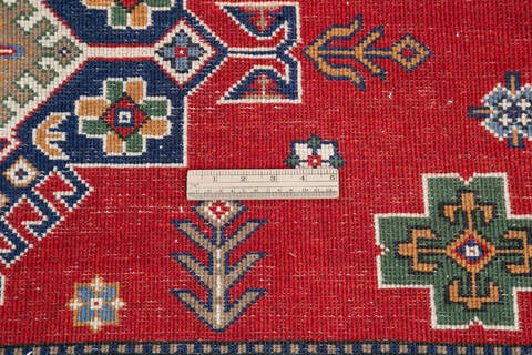 Kazak Red Hand Knotted 59 X 81 Area Rug 700-145590 Image 6
